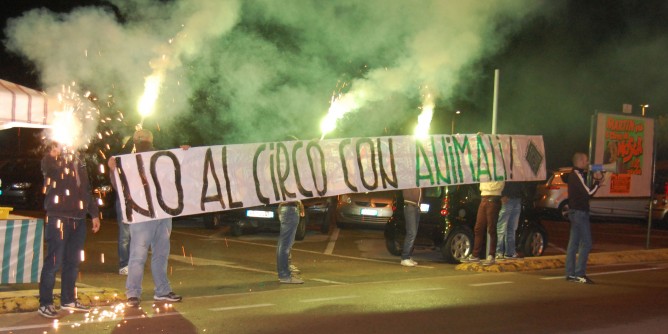 A Sassari protesta contro il circo. Venerdì raduno in Piazzale Segni