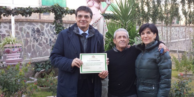 Premiato il giardino del signor Clemente