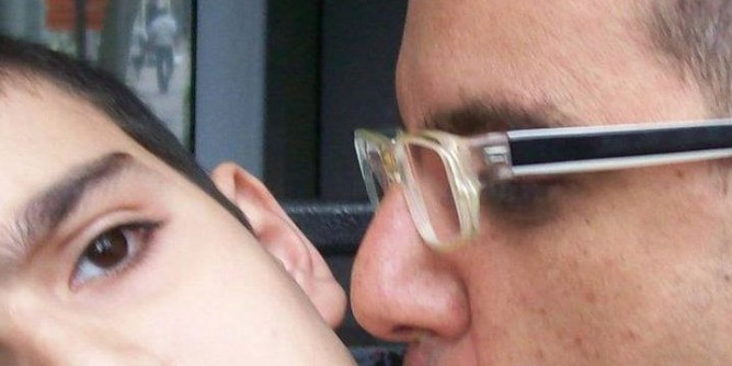 Padre e figlio autistico in cammino a Compostela