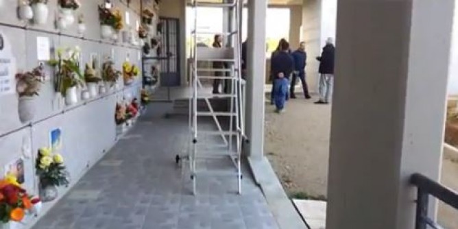 Infiltrazioni in cimitero: progetti da 420mila euro