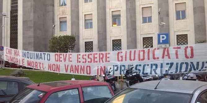 A Cagliari il processo Portovesme: sit-in