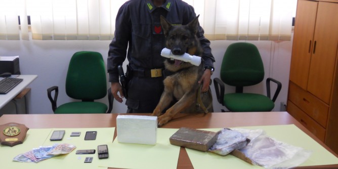 Olbia: due corrieri romani arrestati con 2chilogrammi di cocaina