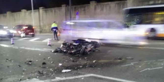 Scontro tra auto e moto in via Cadello, grave 30enne cagliaritano