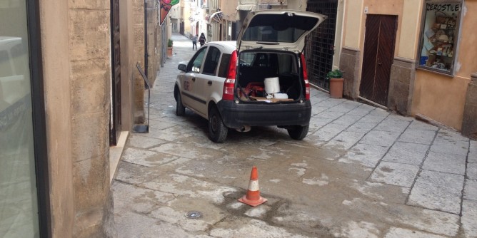 Perdita in Via Roma: interviene Abbanoa