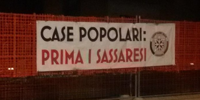Protesta: Case prima ai Sassaresi