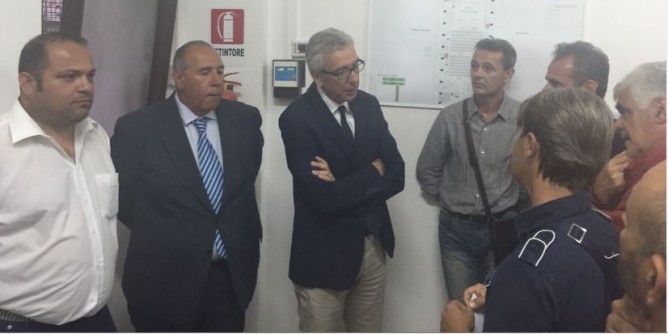 Pigliaru incontra i lavoratori Multiss a Porto Torres