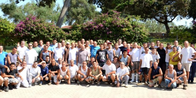 Pippo Franco a Sassari sul set del <i>Buon Lavoro</i>