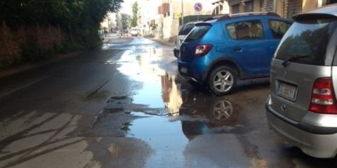 In Via degli Orti, disagi per una perdita dacqua