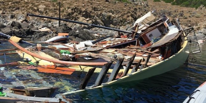 Naufragio all’Asinara: rimosso il carburante del caicco