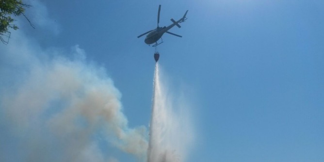 Incendi, cade elicottero partito da Lanusei: 2 feriti
