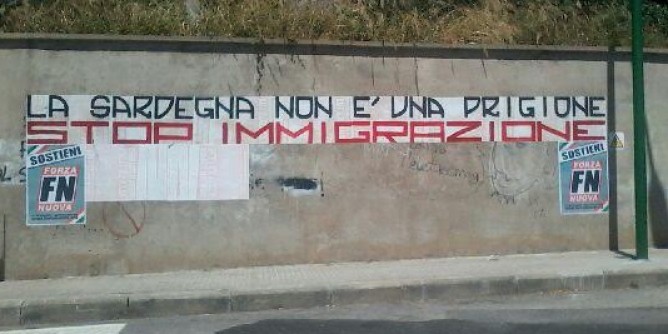 Protesta a Sassari: stop immigrazione