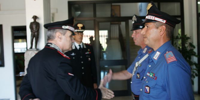 Olbia: generale Giuliani visita il Reparto Territoriale