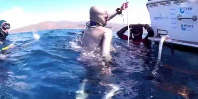 Apnea: Obino fallisce il record mondiale