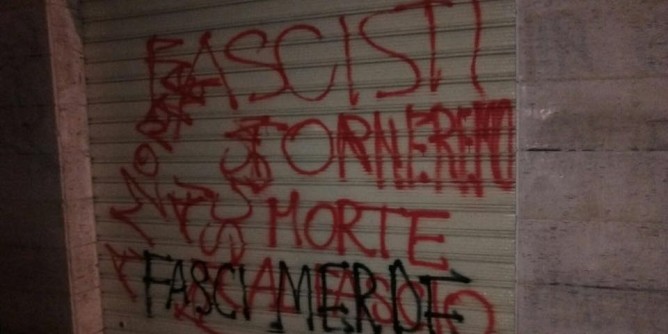 «Fasci a morte»: CasaPound Sardegna denuncia atti vandalici