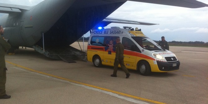 Alghero-Roma, volo ambulanza per neonata