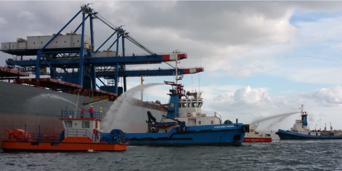 Porto Torres: incendio a bordo, ma è un’esercitazione