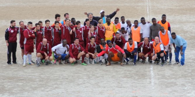 Porto Torres: calcio con i migranti, vince l’accoglienza