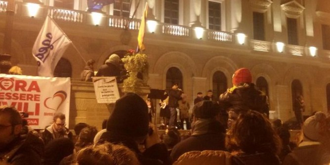 Unioni civili, 1000 in piazza a Sassari