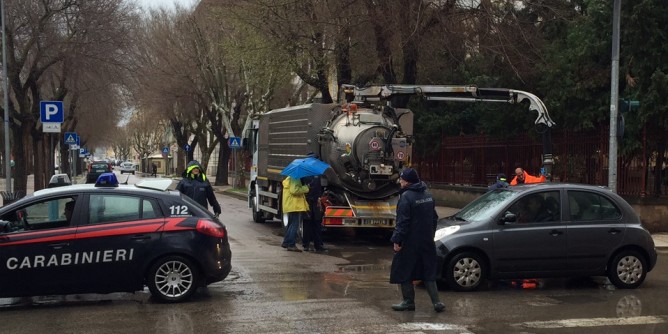 Bomba d´acqua su Alghero: allagamenti