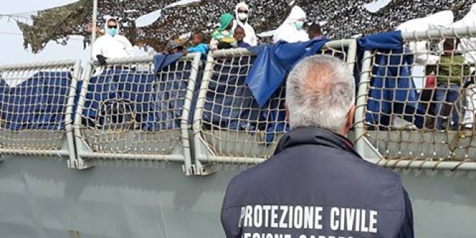 Avviso di sbarco di 390 migranti a Porto Torres