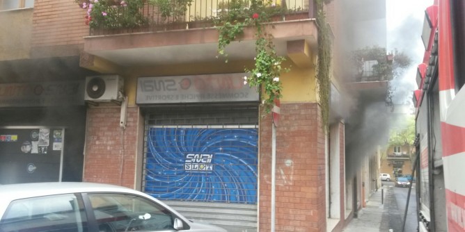 Incendio al Centro Snai di Sassari | Foto