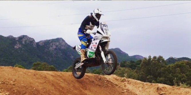 Luca Manca al Rally del Marocco