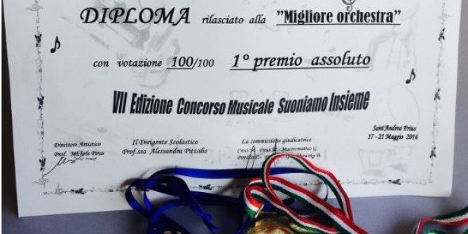 1° premio assoluto all’Orchestra Città di Porto Torres