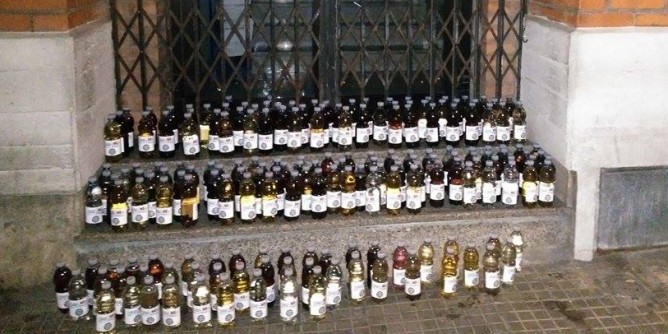300 bottiglie contro Abbanoa a Sassari