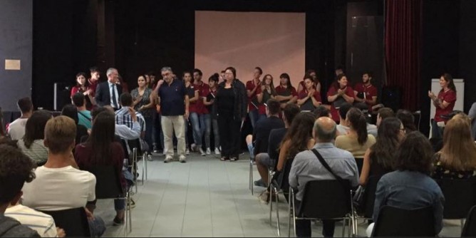 Polifonia al Paglietti: Voci d´Europa ha incontrato gli studenti