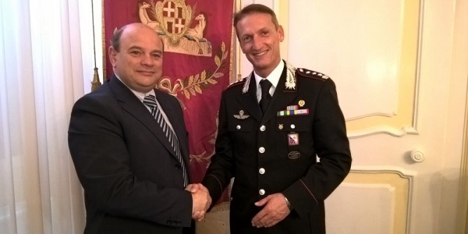 Il nuovo comandante provinciale in visita a Palazzo Ducale