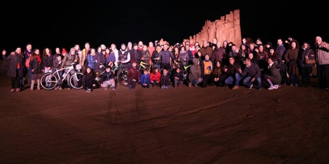 Il selfie dei 100 a Tortolì per il Giro d´Italia