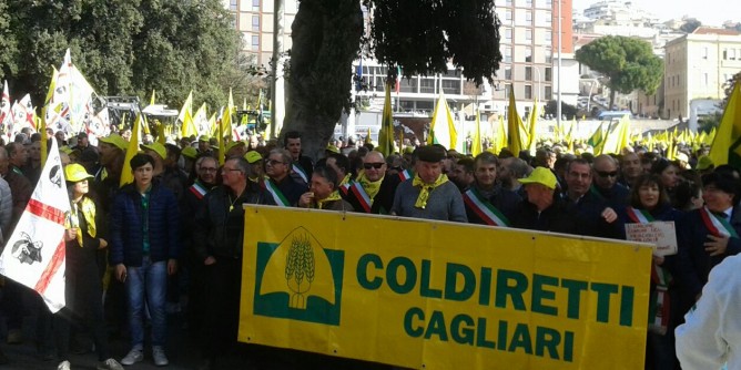Rincari, Coldiretti in piazza a Cagliari