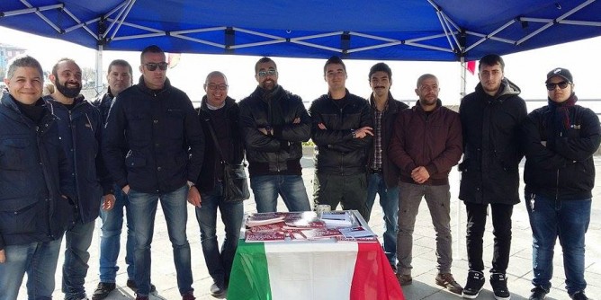 CasaPound sbarca in Piazza Sulis