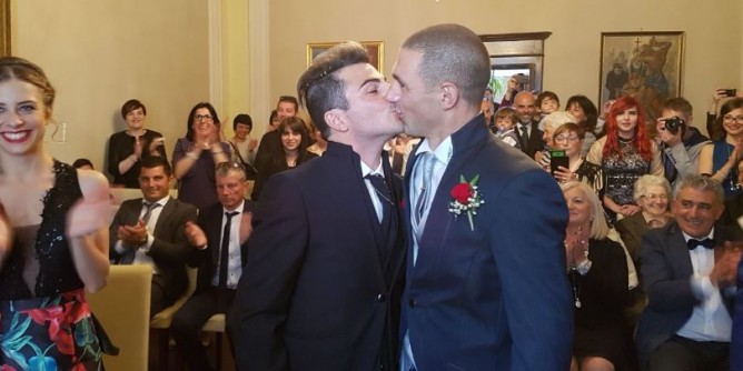 Fabrizio e Gavino: una promessa damore al Palazzo Marchese