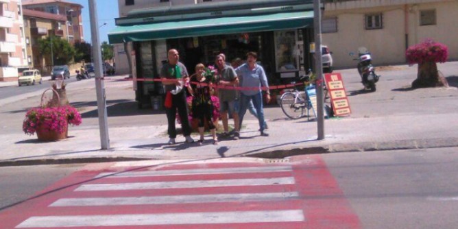 <i>Inaugurato</i> il semaforo pedonale alla Pietraia