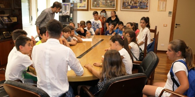 Question time dei bambini a Sennori
