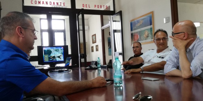 Soru visita la Capitaneria di Oristano