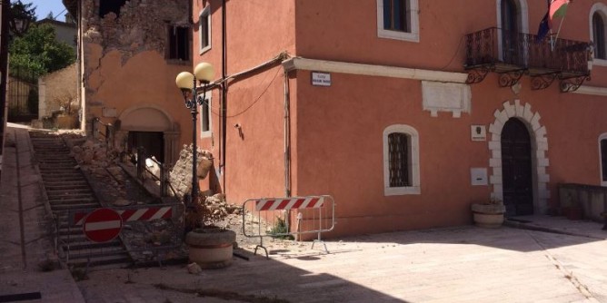 Donazione ai terremotati: Wheeler a Preci