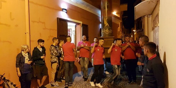 I Viandanti creano il clima di festa