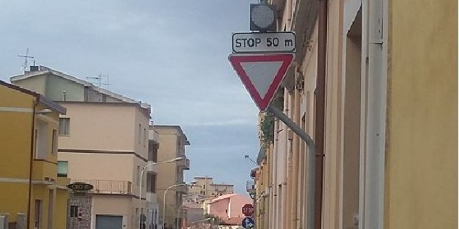 Incrocio via Balai: c un nuovo segnale lampeggiante 