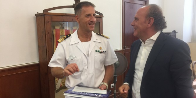 Saluto del sindaco Bruno ai comandanti di Porto