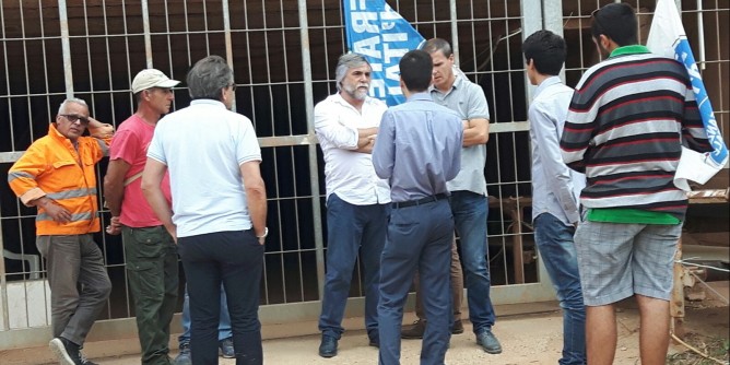 Miniera Olmedo: FdI-An dai minatori