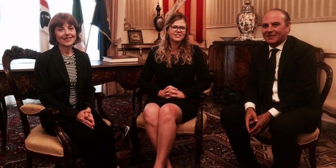 Il viceconsole Usa a Palazzo Civico