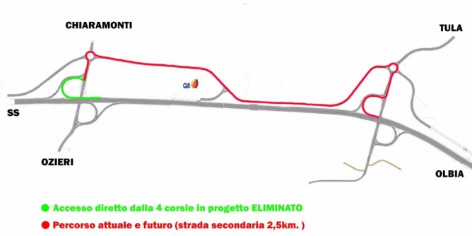 Strada Sassari-Olbia: «Ozieri umiliata»