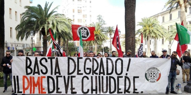 CasaPound contro i centro di accoglienza