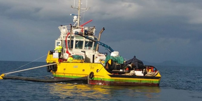 Gasolio in mare all´Asinara. Niente paura, è un´esercitazione