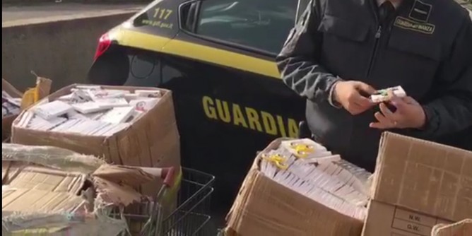 Sequestrati 350mila articoli nel Cagliaritano