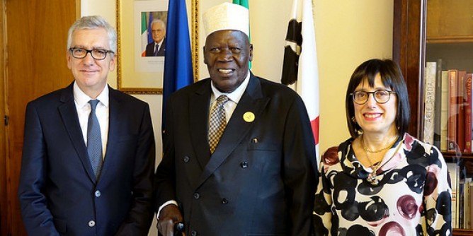 Pigliaru e Spano col vice premier dell´Uganda
