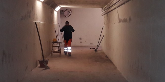 Interventi urgenti nel sottopasso di Li Punti