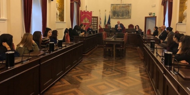 Nicola Sanna incontra gli studenti Erasmus plus
